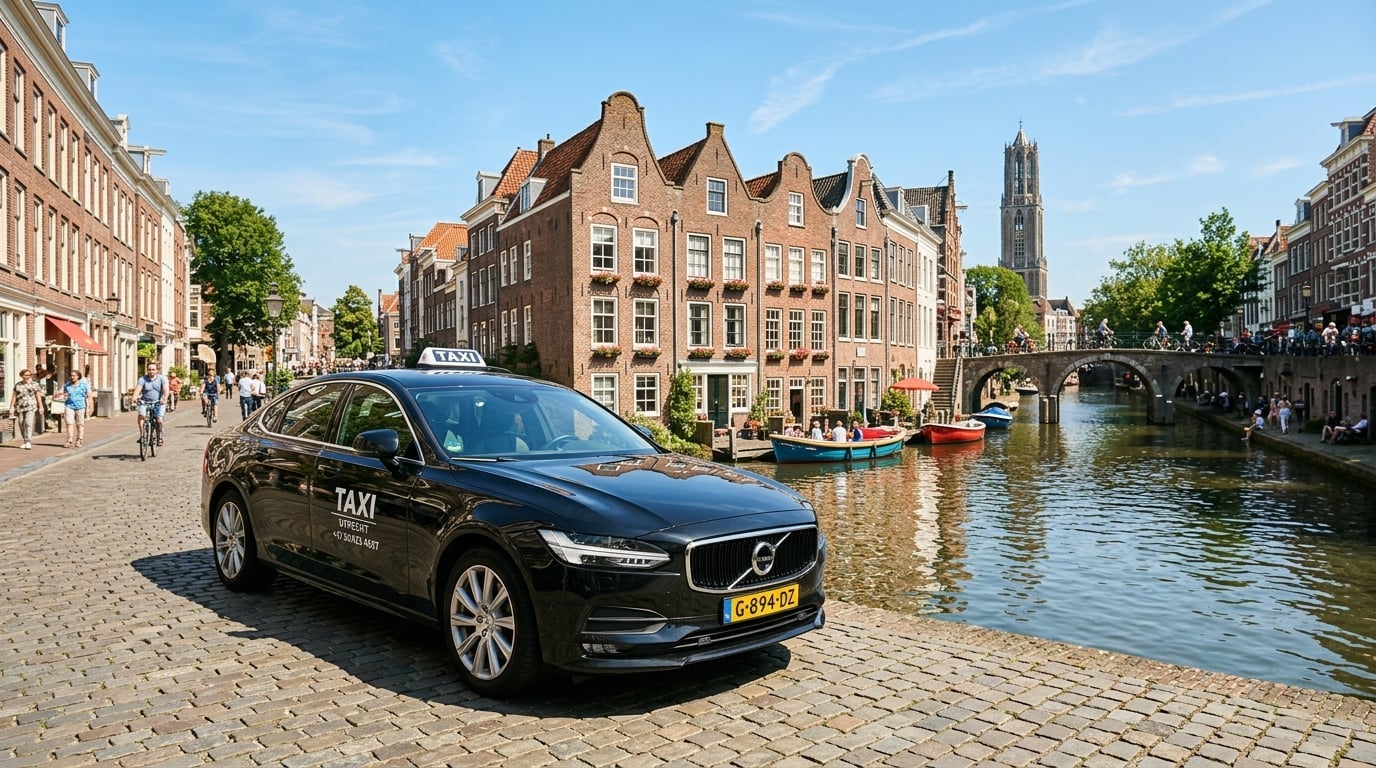 Hoe lang duurt een taxi van Utrecht naar Schiphol?