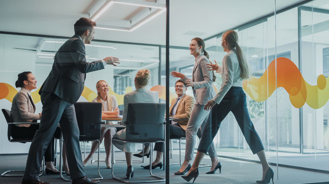 Corporate wellbeing program session