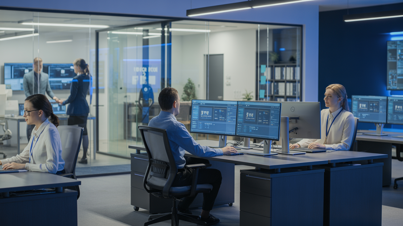 ByteMeridian modern office workspace