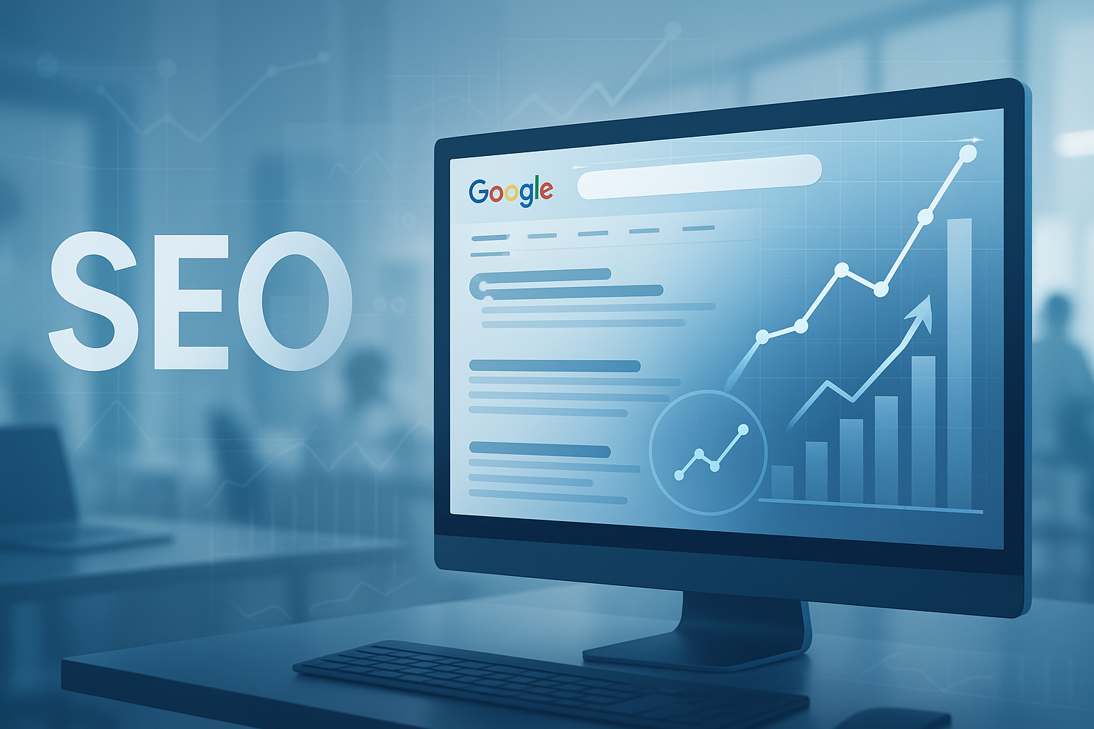 SEO, busca no Google e análise de dados digitais