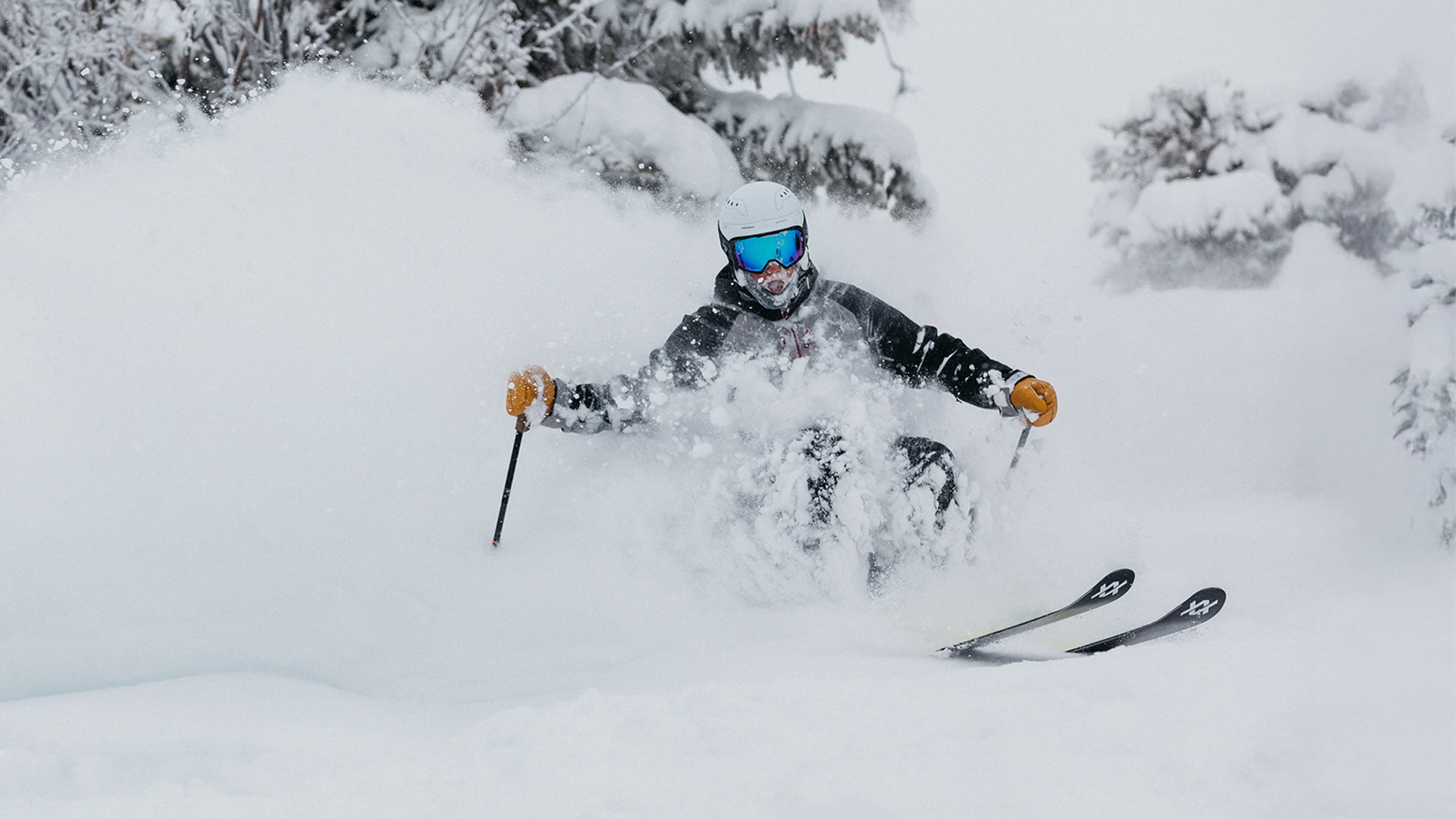 Powder skiing at Whistler Blackcomb