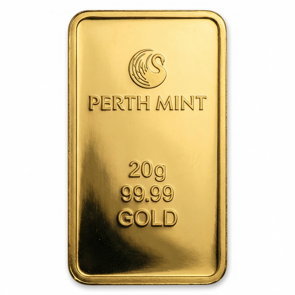 Perth Mint 20 Gram Gold Bar