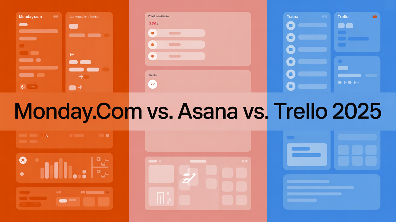 Monday.com vs. Asana vs. Trello 2025 - Der ultimative Vergleich