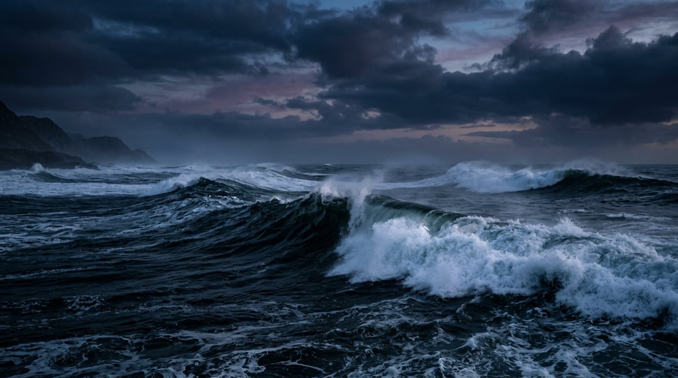 Ocean at twilight - Jose Angles AI vision for the future of luxury technology
