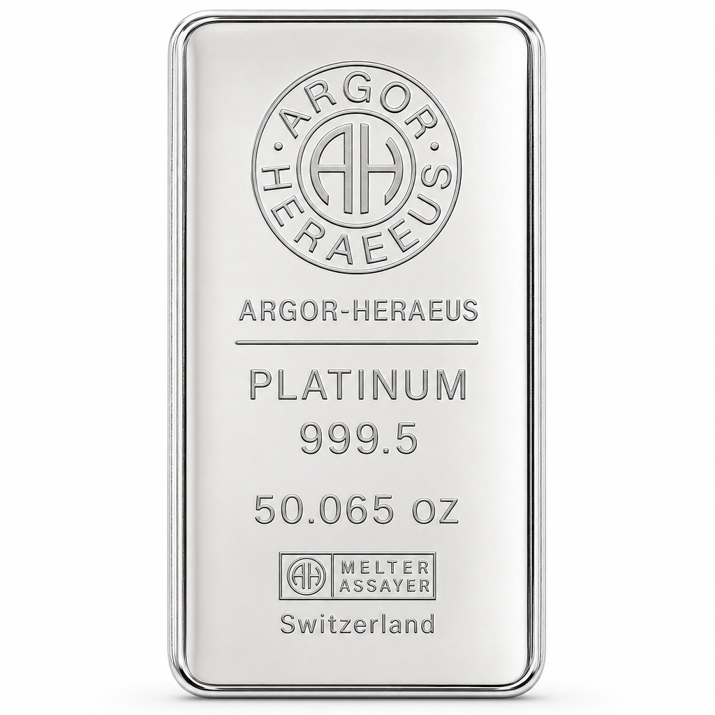Argor-Heraeus 50.065 oz Platinum Bar – Swiss Craftsmanship