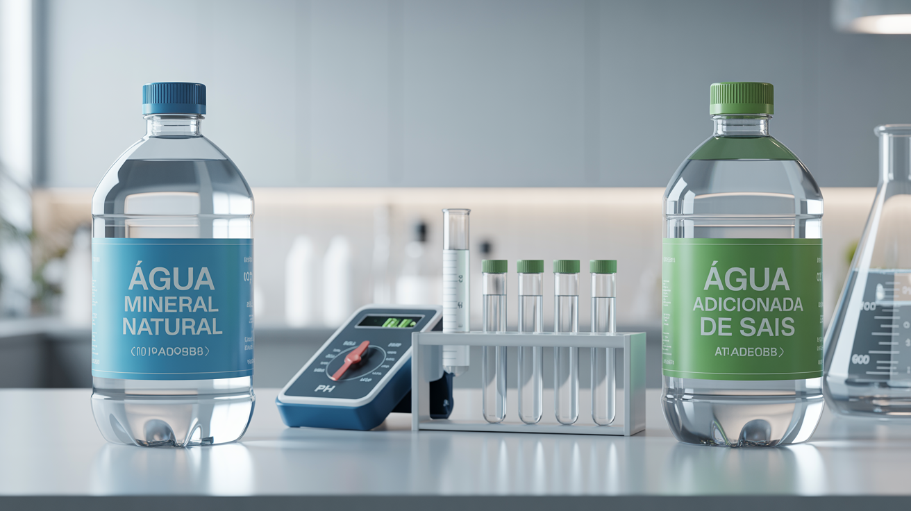 Água Mineral vs. Água Adicionada de Sais: Entenda as Diferenças Legais e Químicas