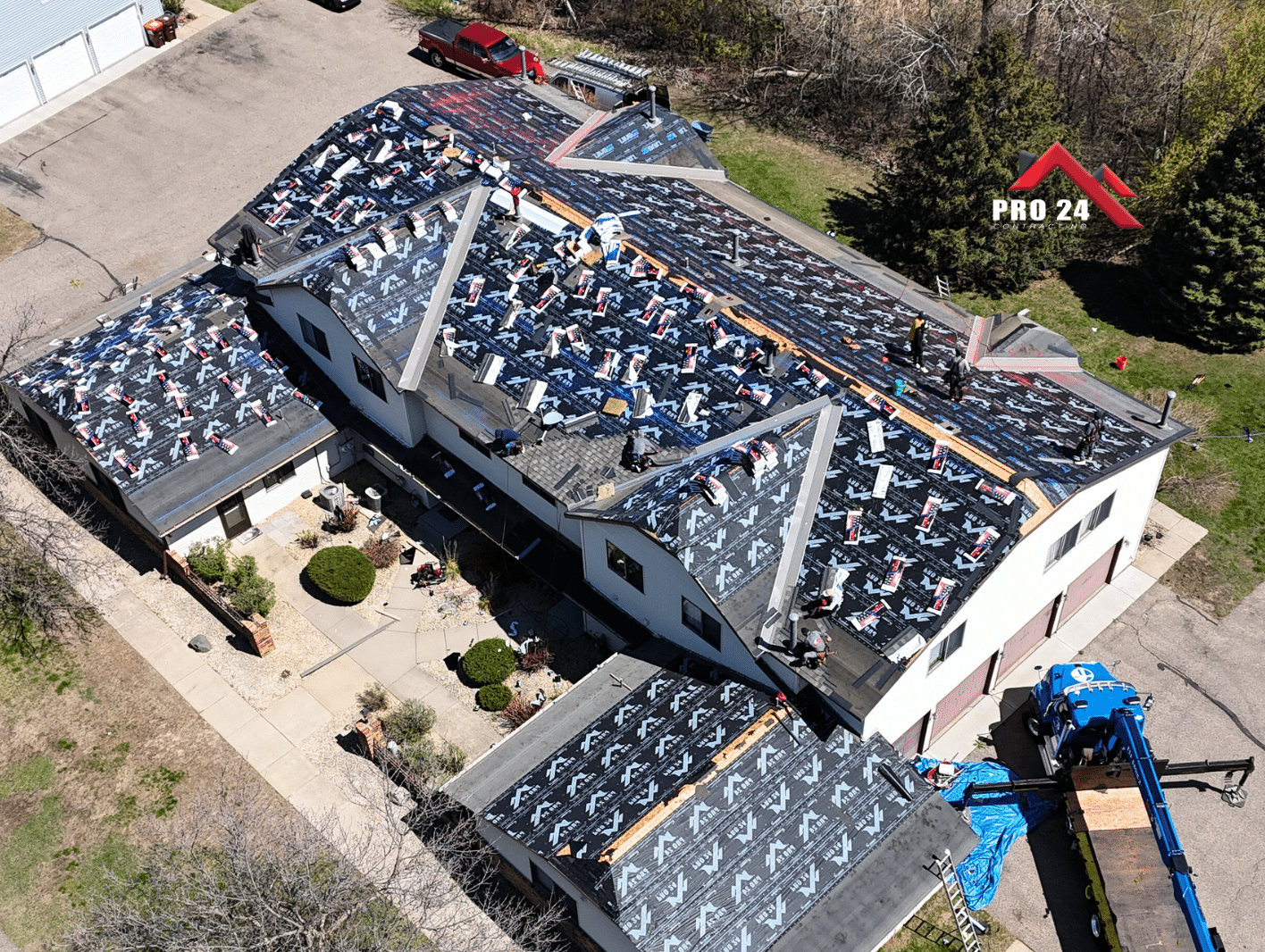 Full new roof installation on residential property