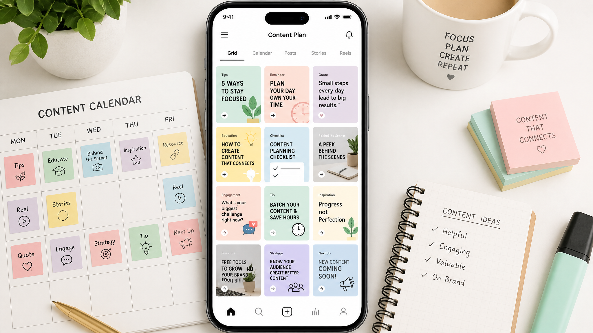 Instagram Carousel İçerik Planı — AI ile üretilmiş kapak görseli