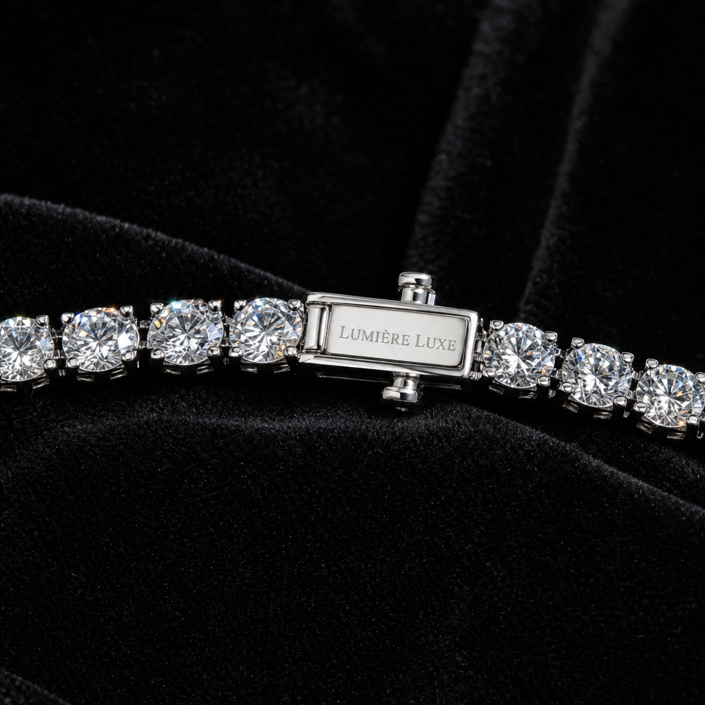 Moissanite Tennis Necklace view 2