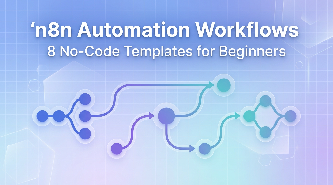 n8n Automation Workflows for Beginners: 8 No-Code Templates to Start Automating Your Business Today