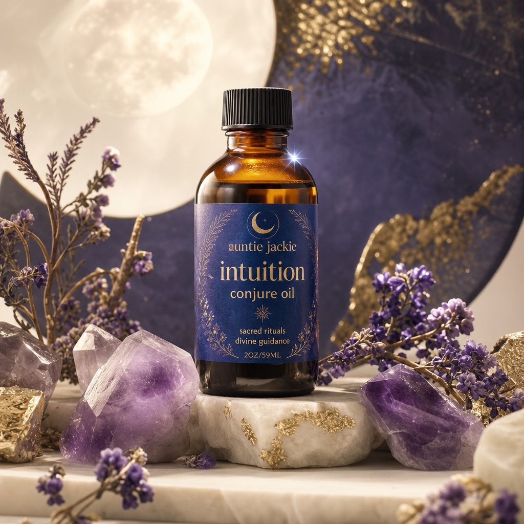 auntie jackie - intuition conjure oil by church girl hoodoo