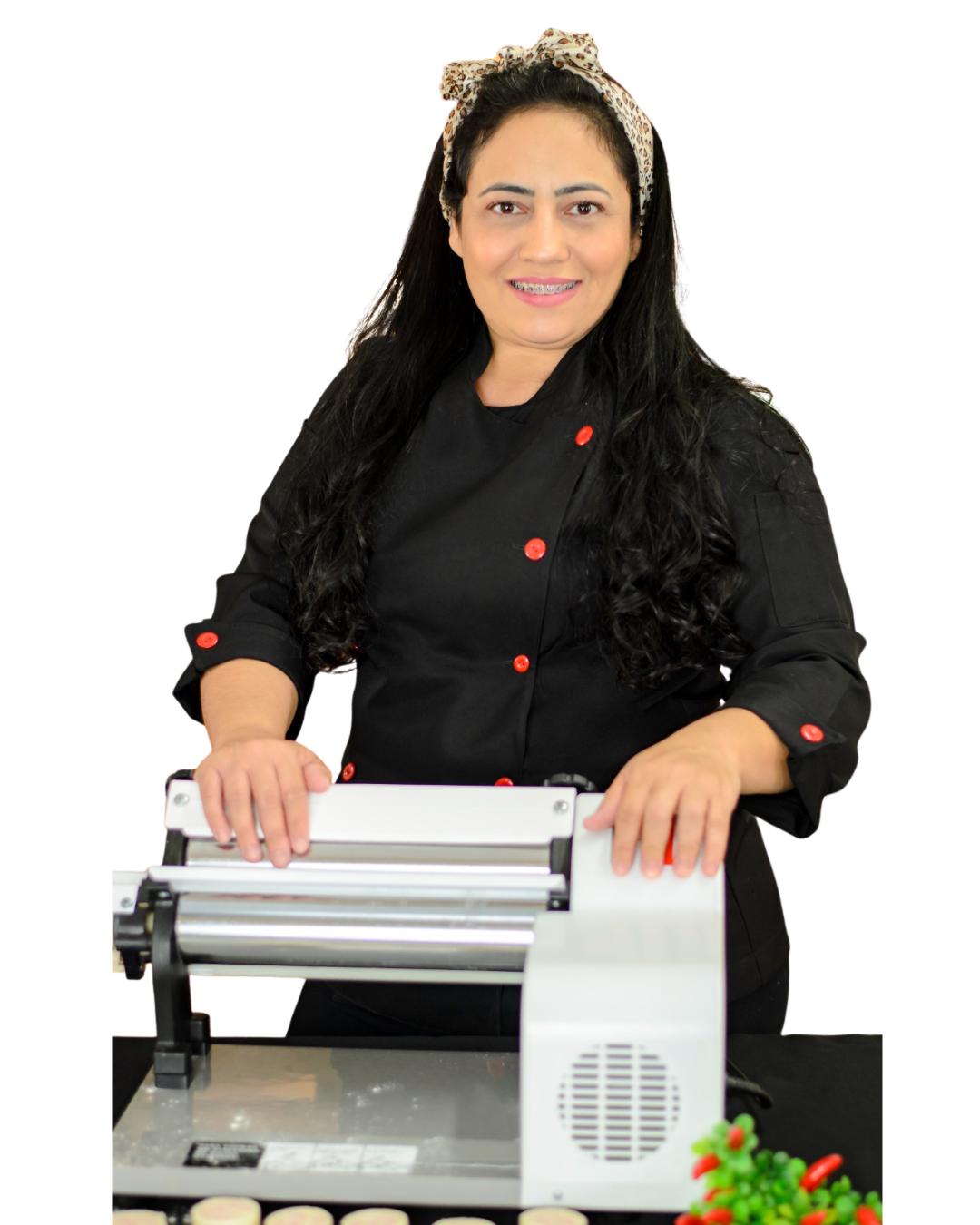 Chef apresentando o evento