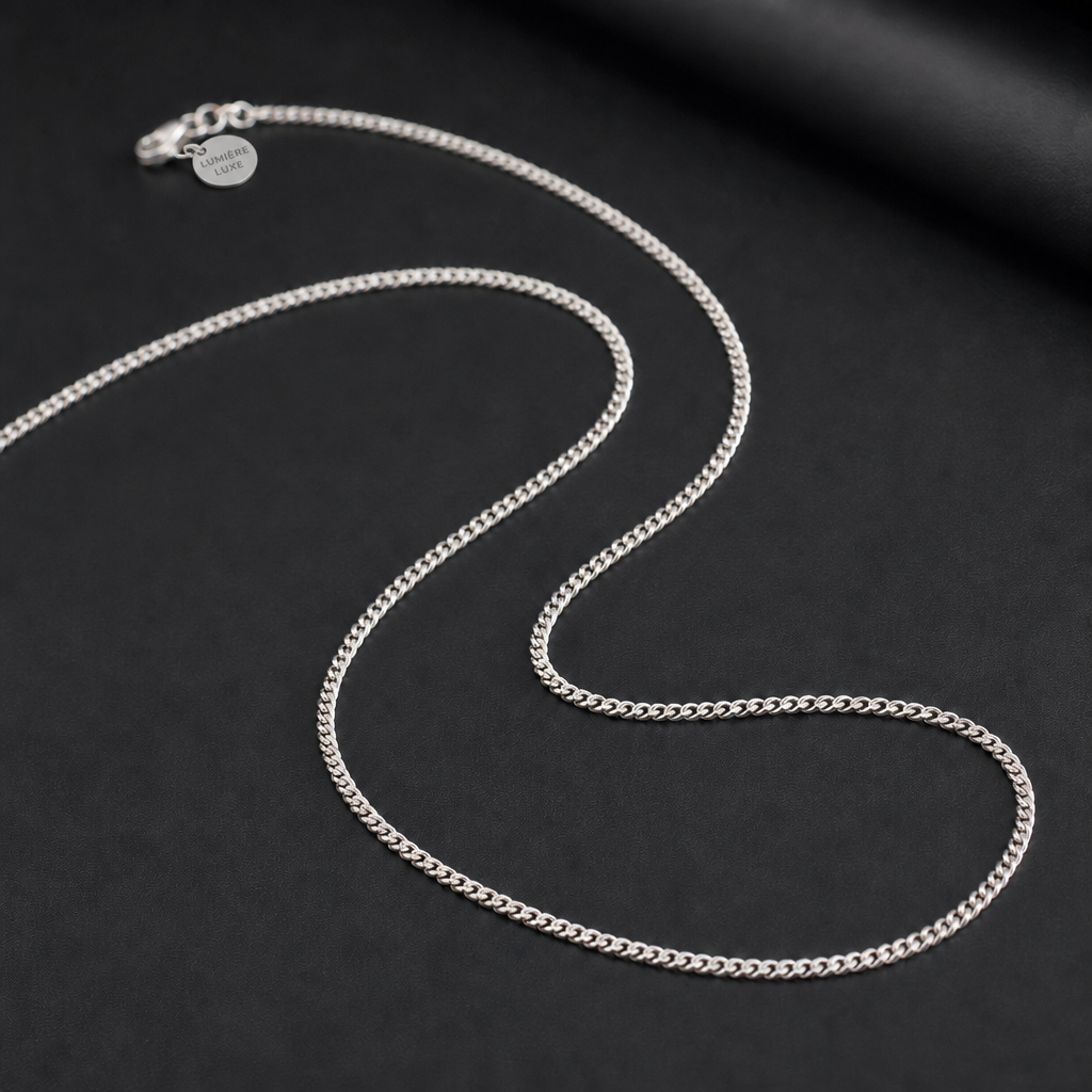 Minimalist Silver Chain Necklace