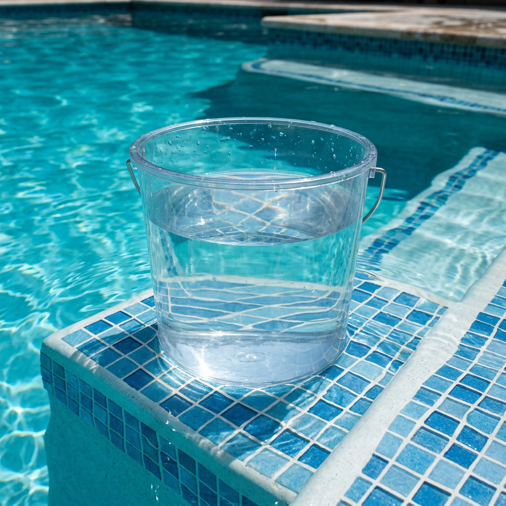 Bucket test for pool leak detection