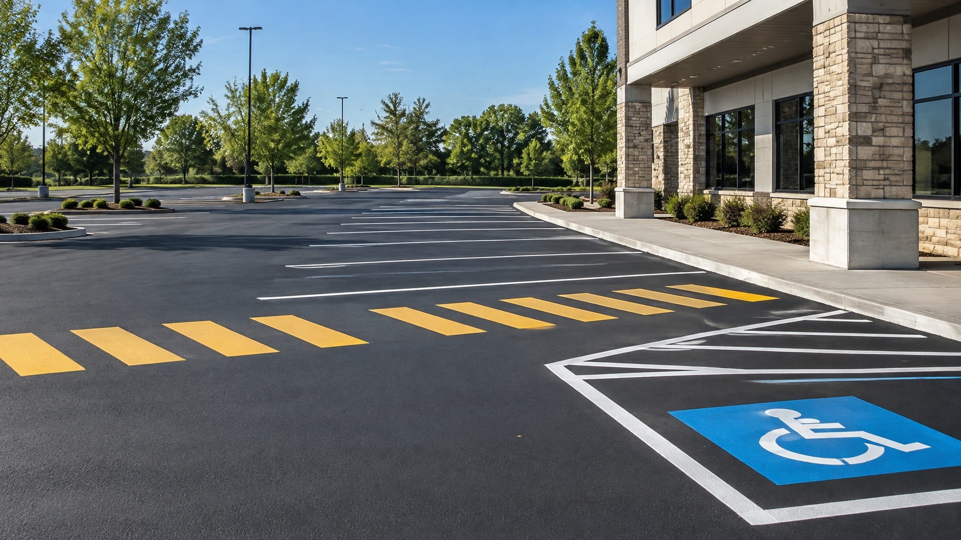 Parking lot line striping and seal coating in St. Louis, MO 2