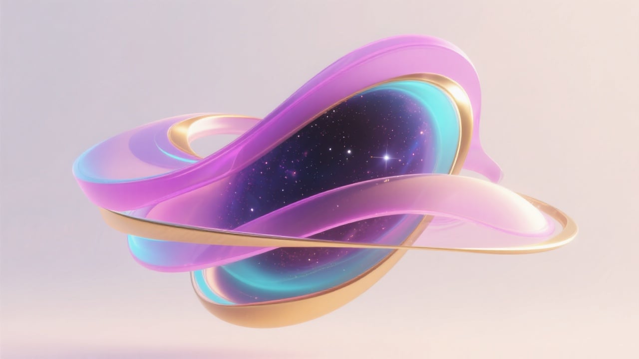 Abstract 3D render of a cosmic phenomenon