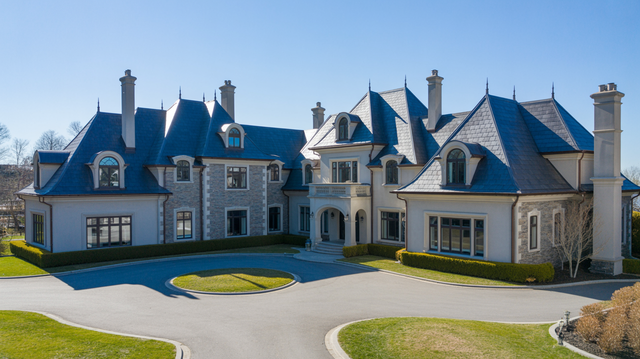 Luxurious Canadian estate with slate roof