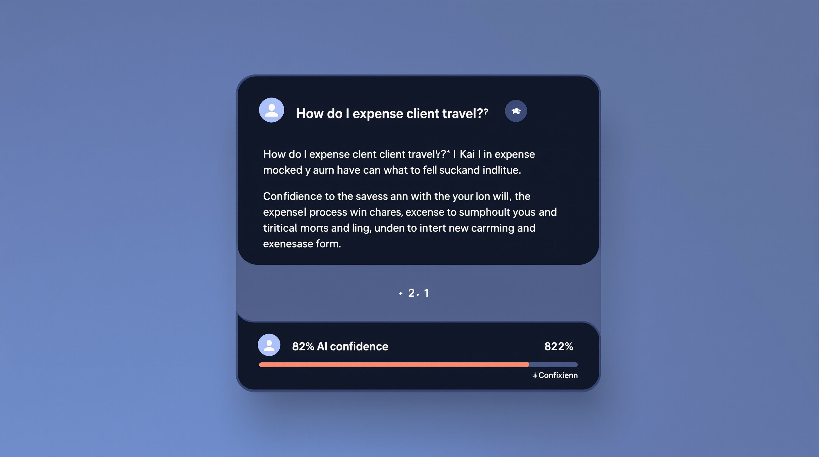 Kai AI Chat Interface Mockup