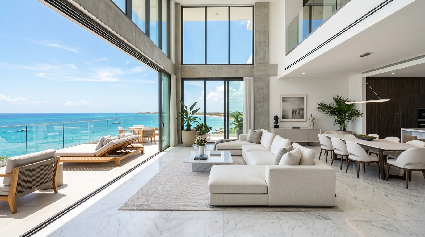 Apartamento de lujo tipo penthouse con vista al mar Caribe en Punta Cana