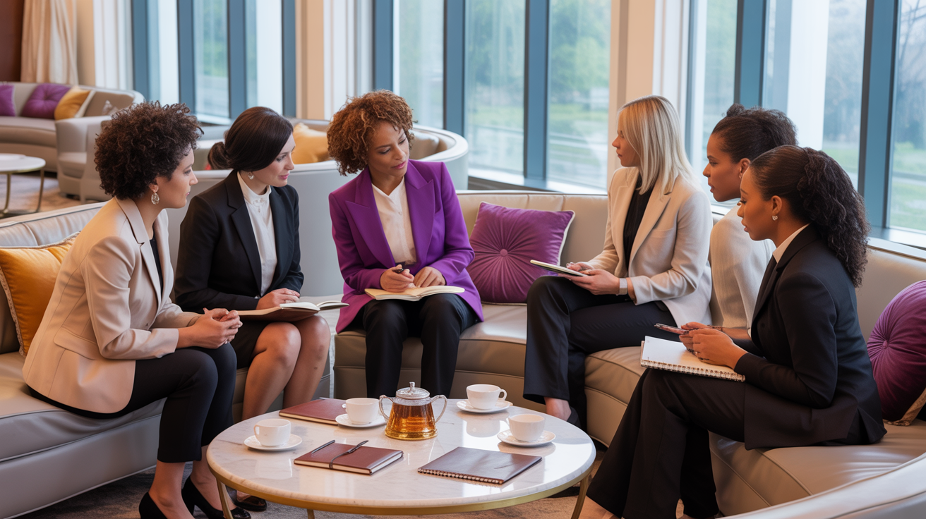 Executive women in workshop