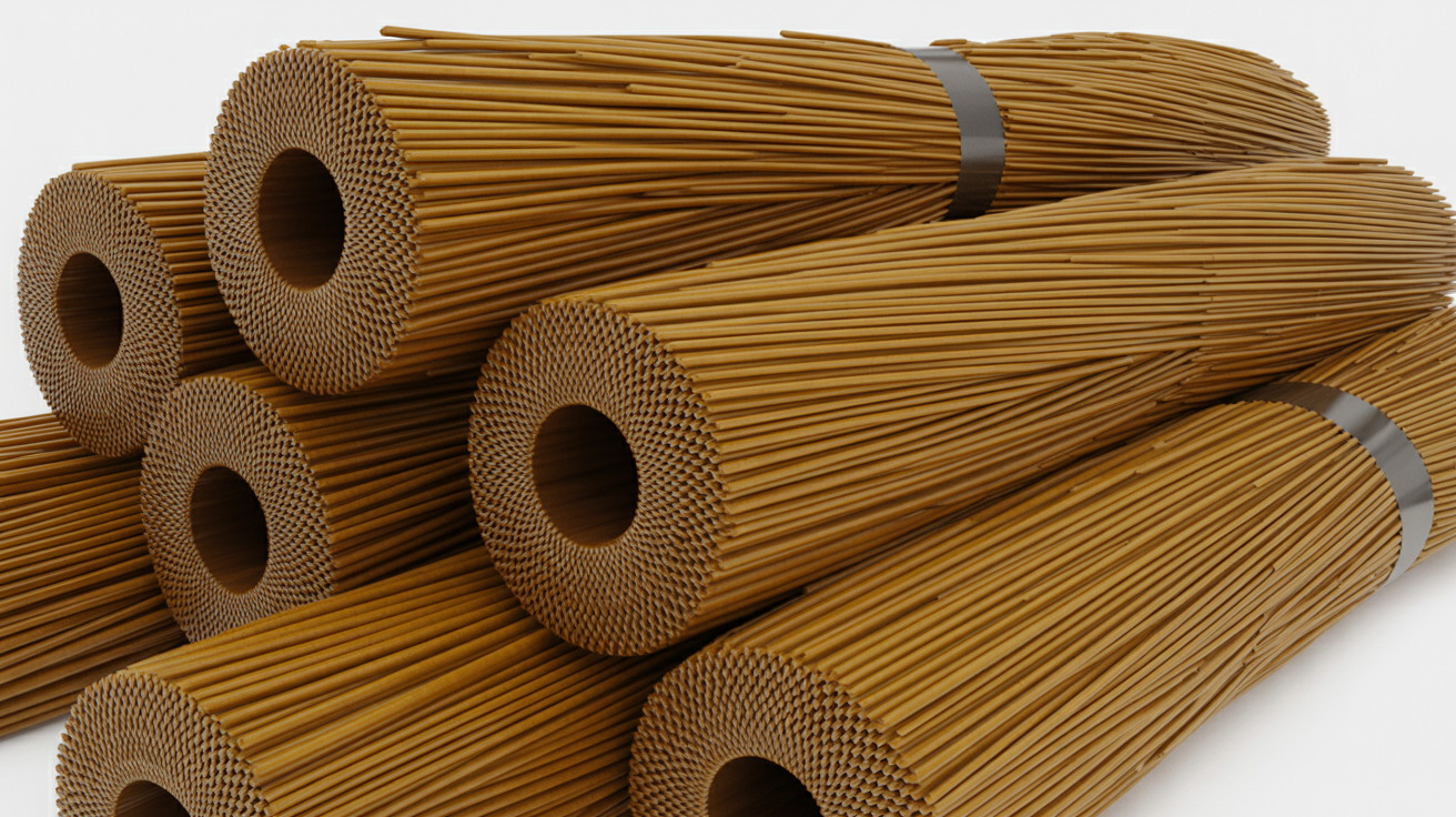 Basalt fiber close-up