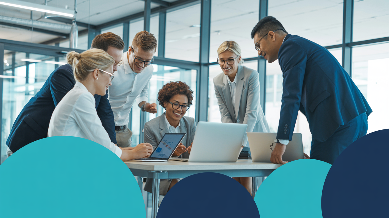 Équipe collaborative moderne