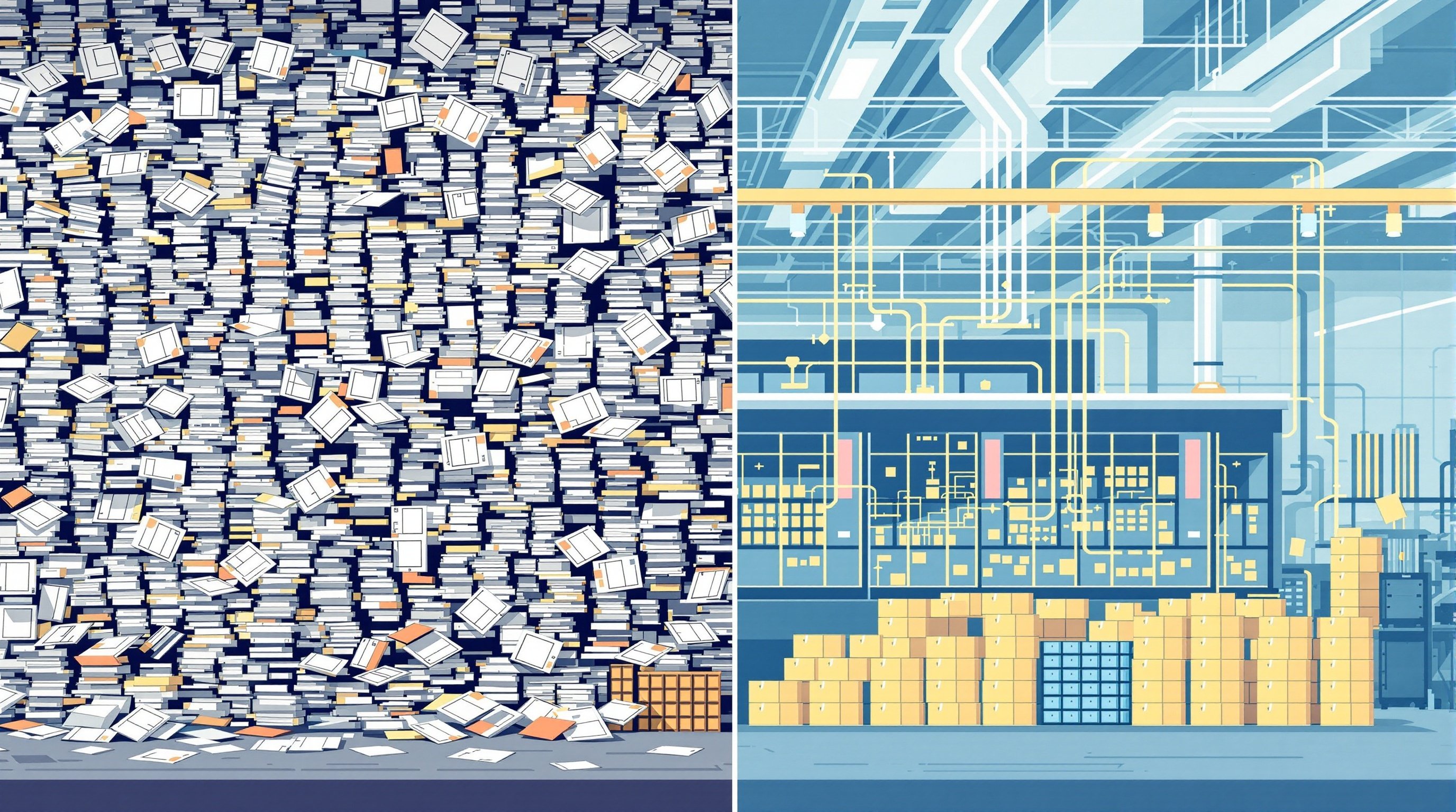 ERP transformation from paperwork chaos to digital flow