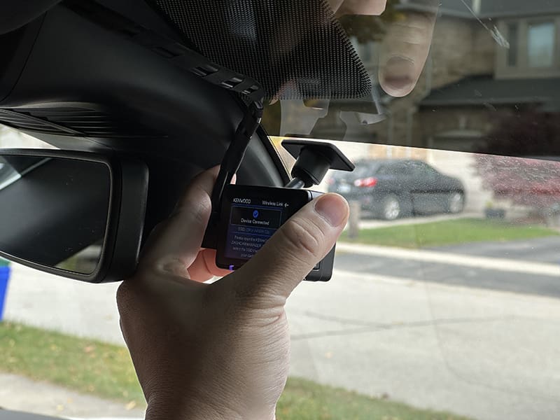 Dash cam installation