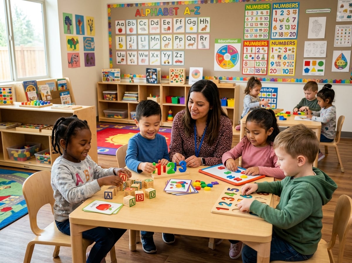 Preschool Program - children engaged in learning activities