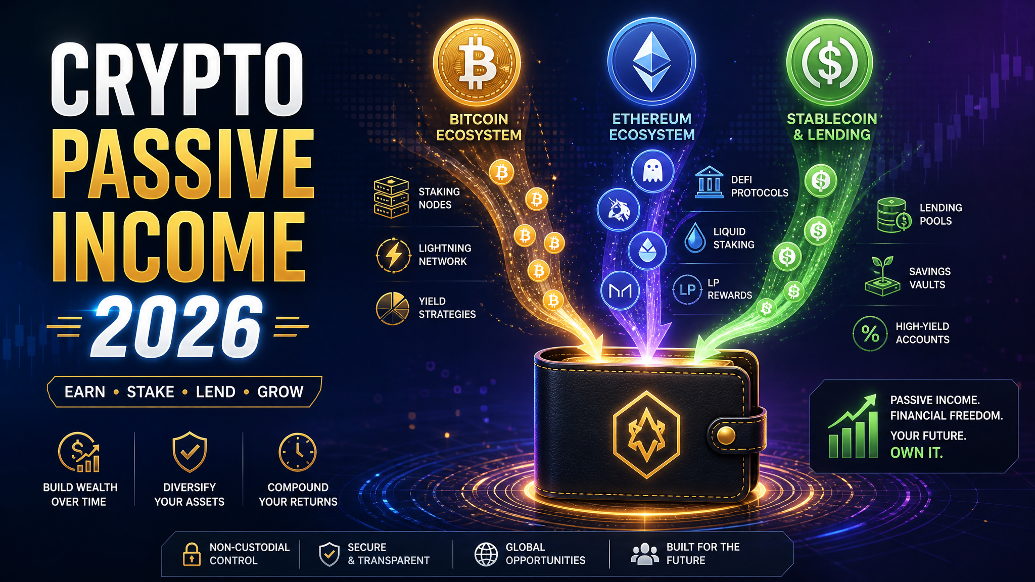 Crypto Passive Income for Beginners: Staking vs. Yield Farming vs. Lending in 2026