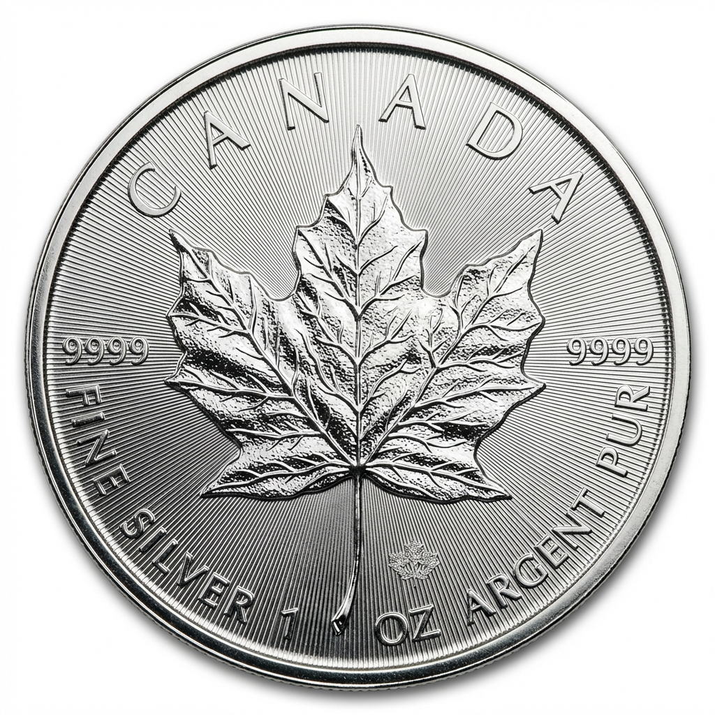 1 oz Canadian Silver Maple Leaf Bullion Coin
