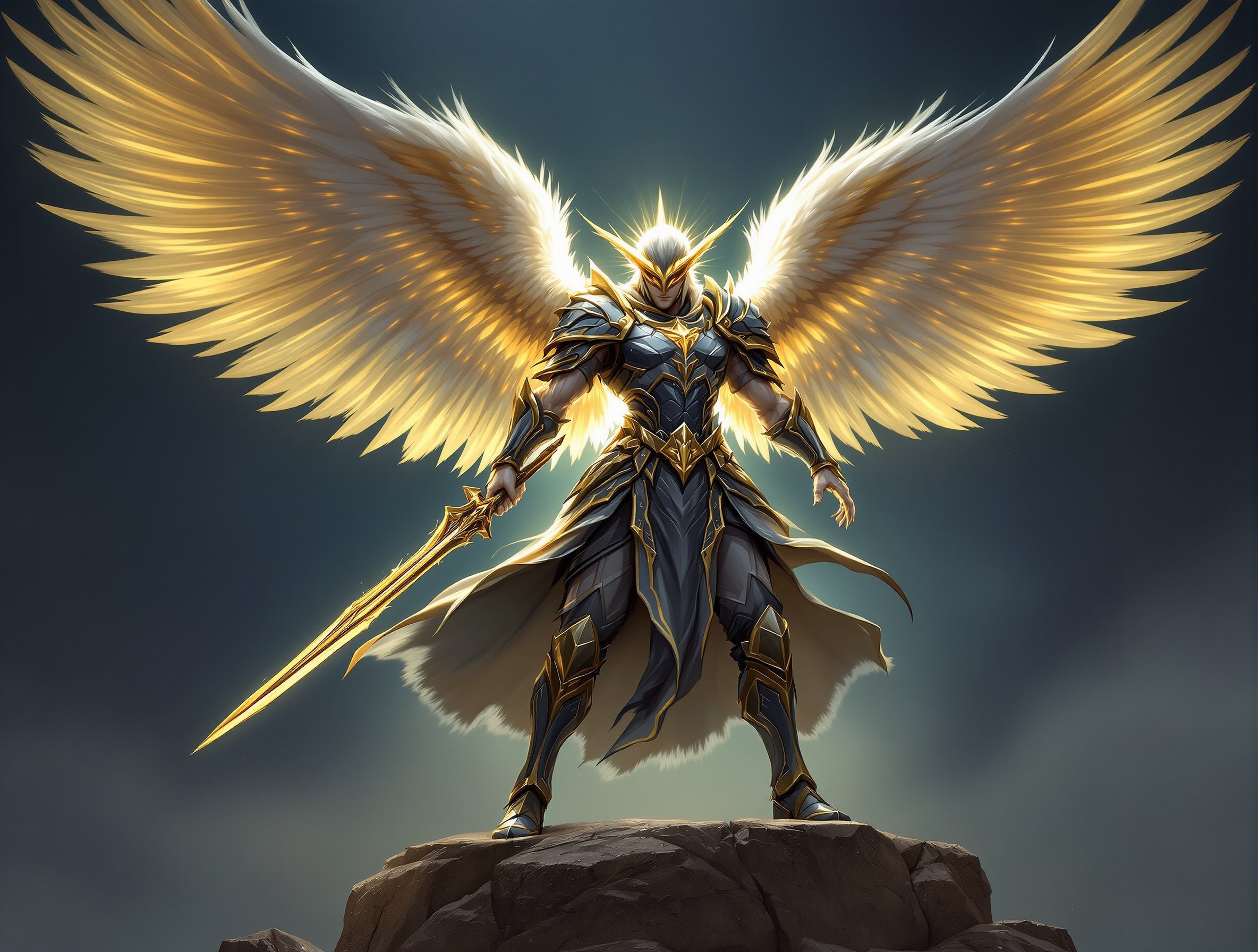 Angel warrior - celestial 2x2 unit in combat