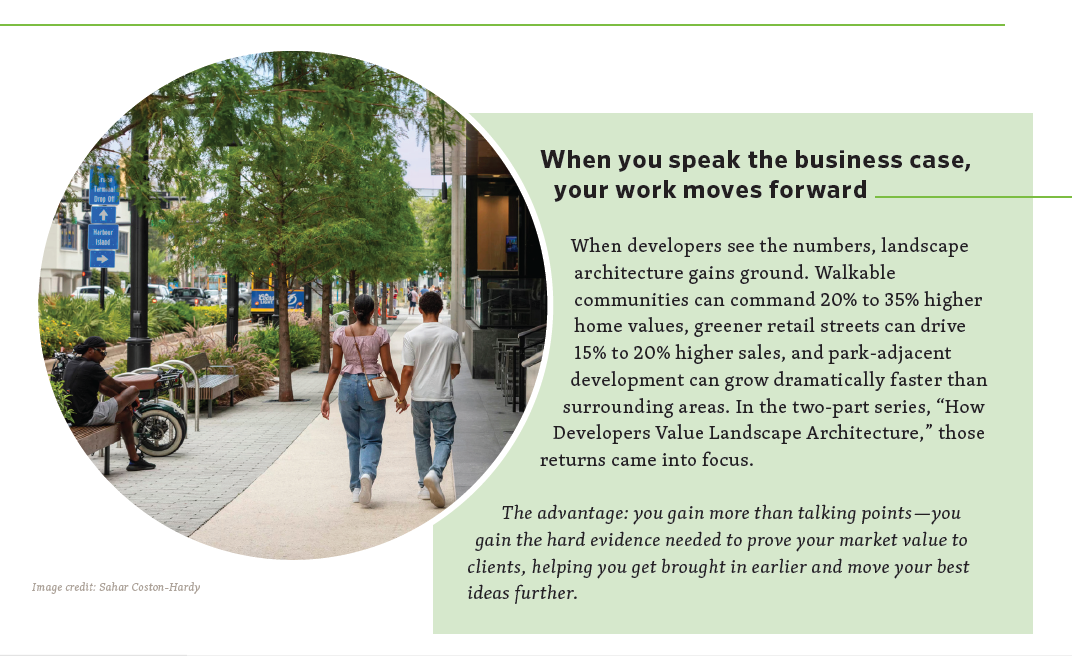 Walkable streetscape