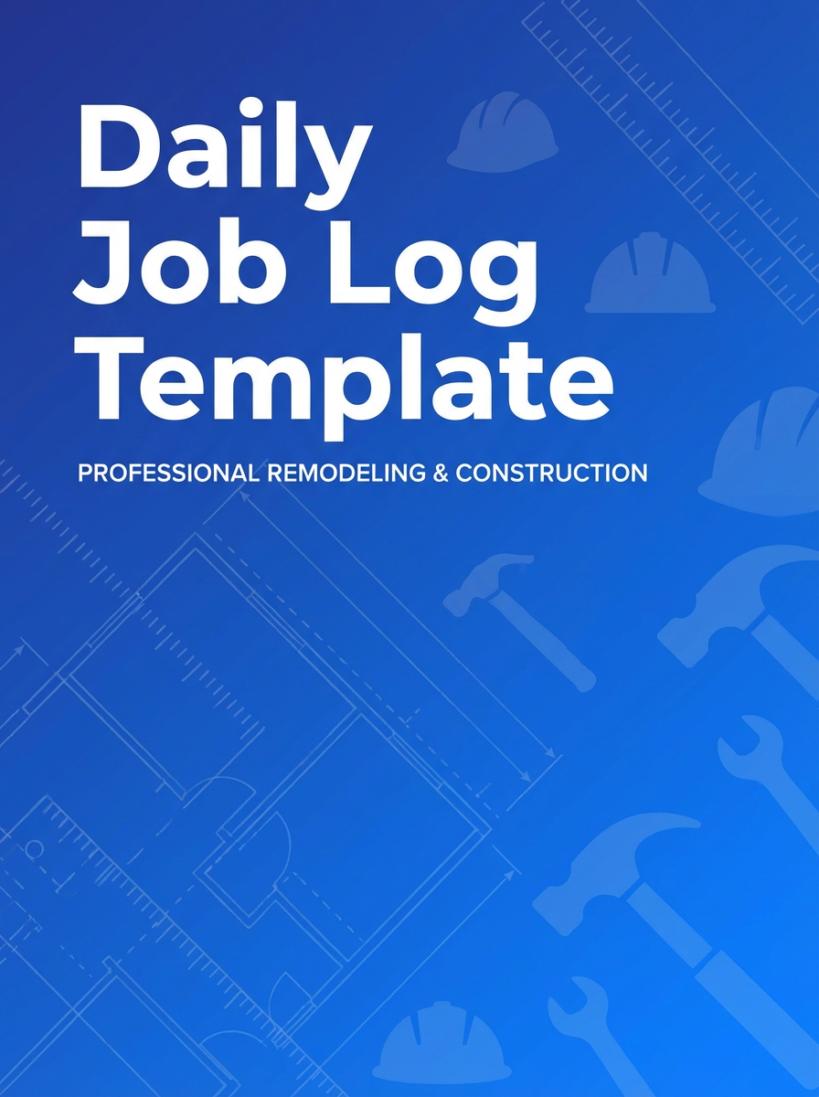 Daily Job Log Template