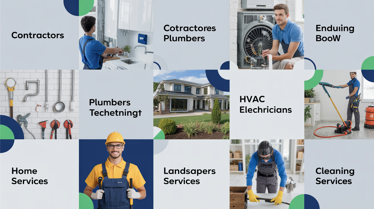 Home Service Industries - Contractors, Plumbers, HVAC, Electricians