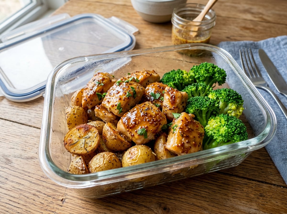 Honey Mustard Chicken Potato Bowl