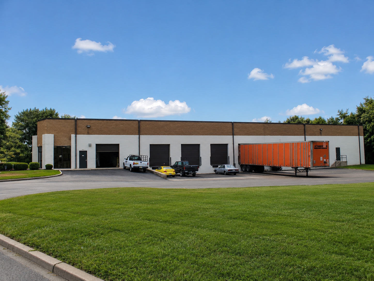 9160 Pennsauken Hwy exterior with loading docks and trailer