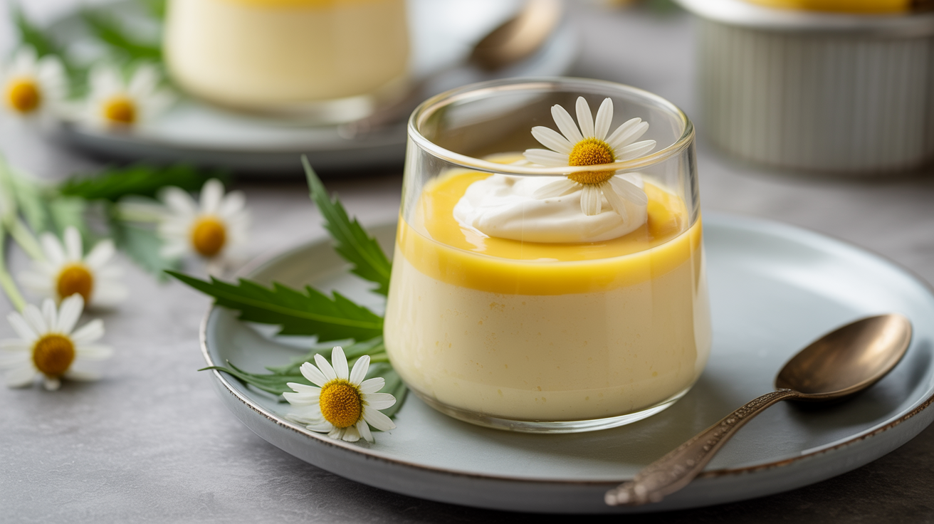Vanilla Chamomile Cannabis Pudding