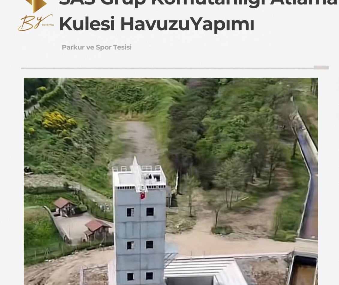 SAS Grup Komutanlığı Atlama Kulesi Havuzu Yapımı projesi