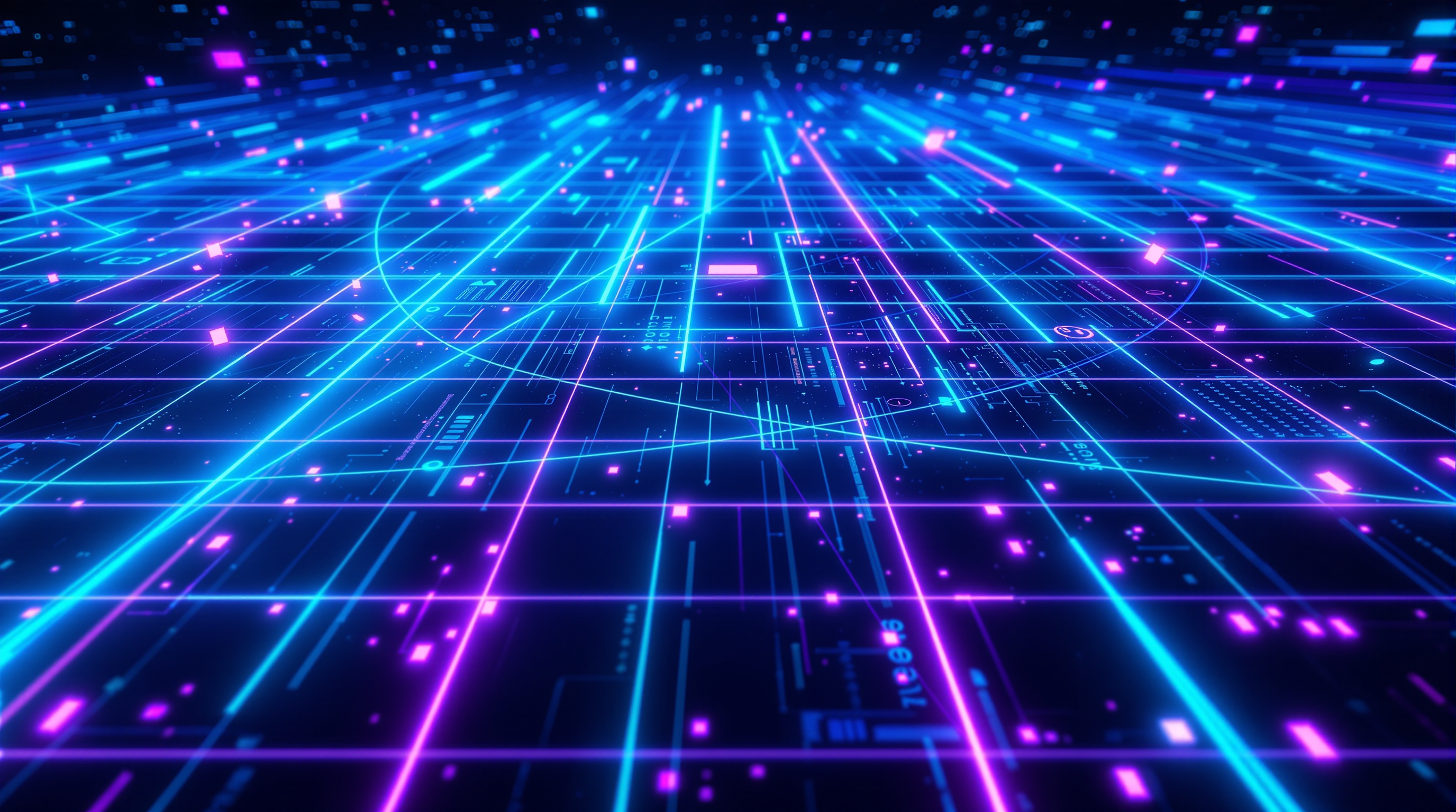 Holographic Grid Background