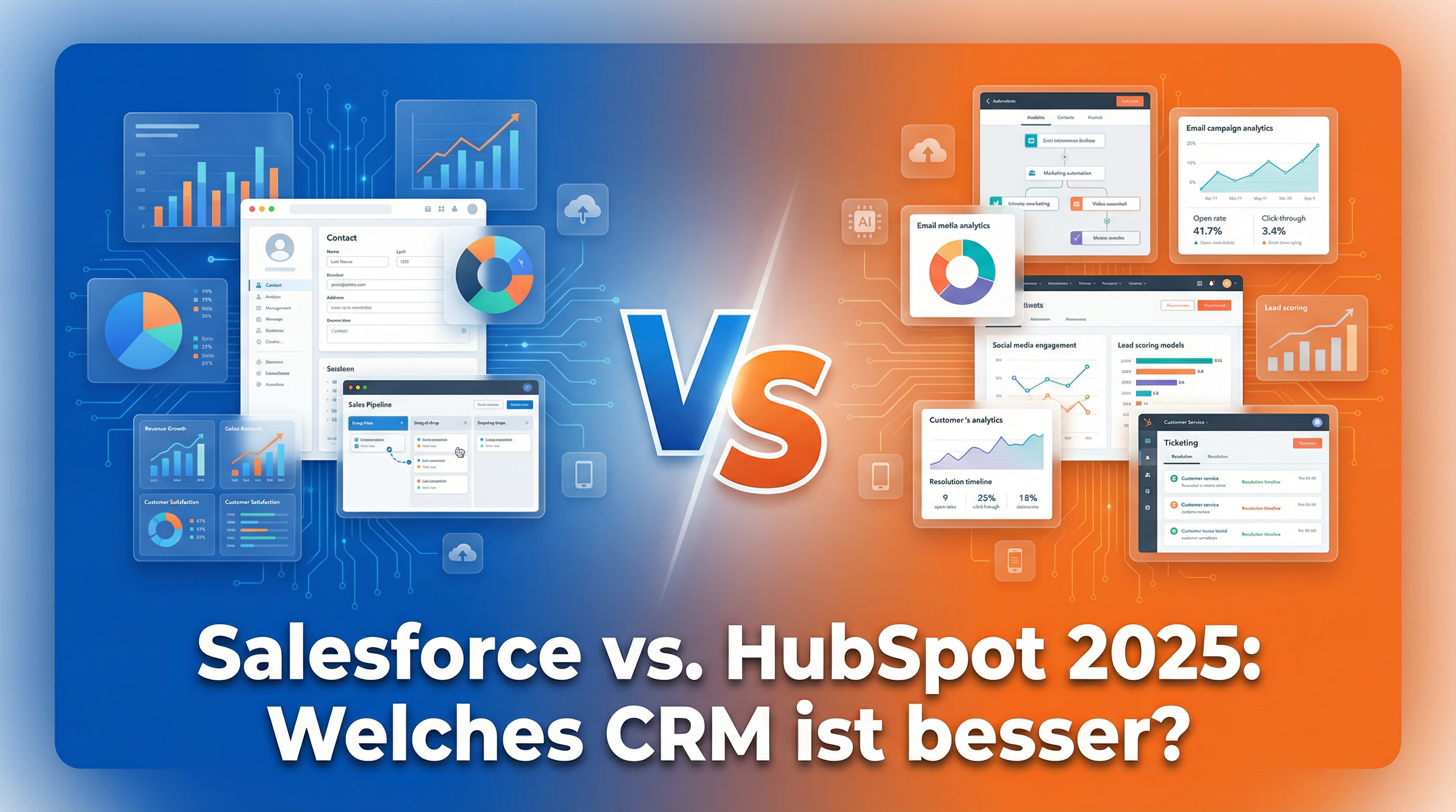 Salesforce vs. HubSpot 2025 - Welches CRM ist besser?