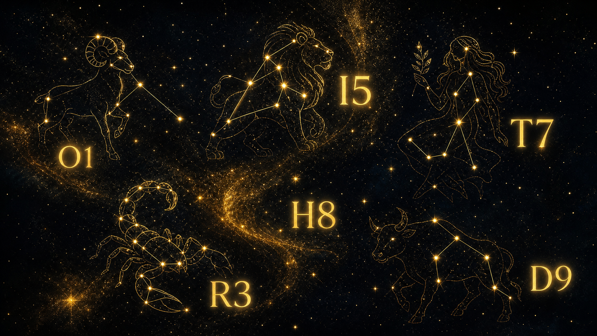 Zodiac signs mapped to BIRTHEORY Birth Codes