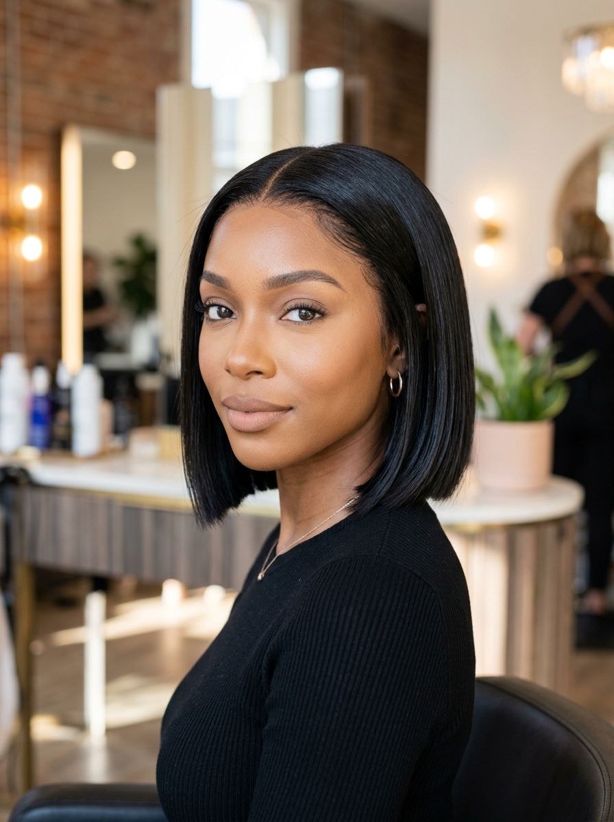 Chic Custom Bob — custom wig at Experience You Salon & Suites