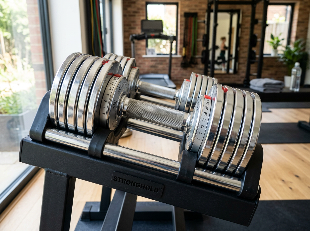 Adjustable Dumbbell Set (5–52.5 lb)