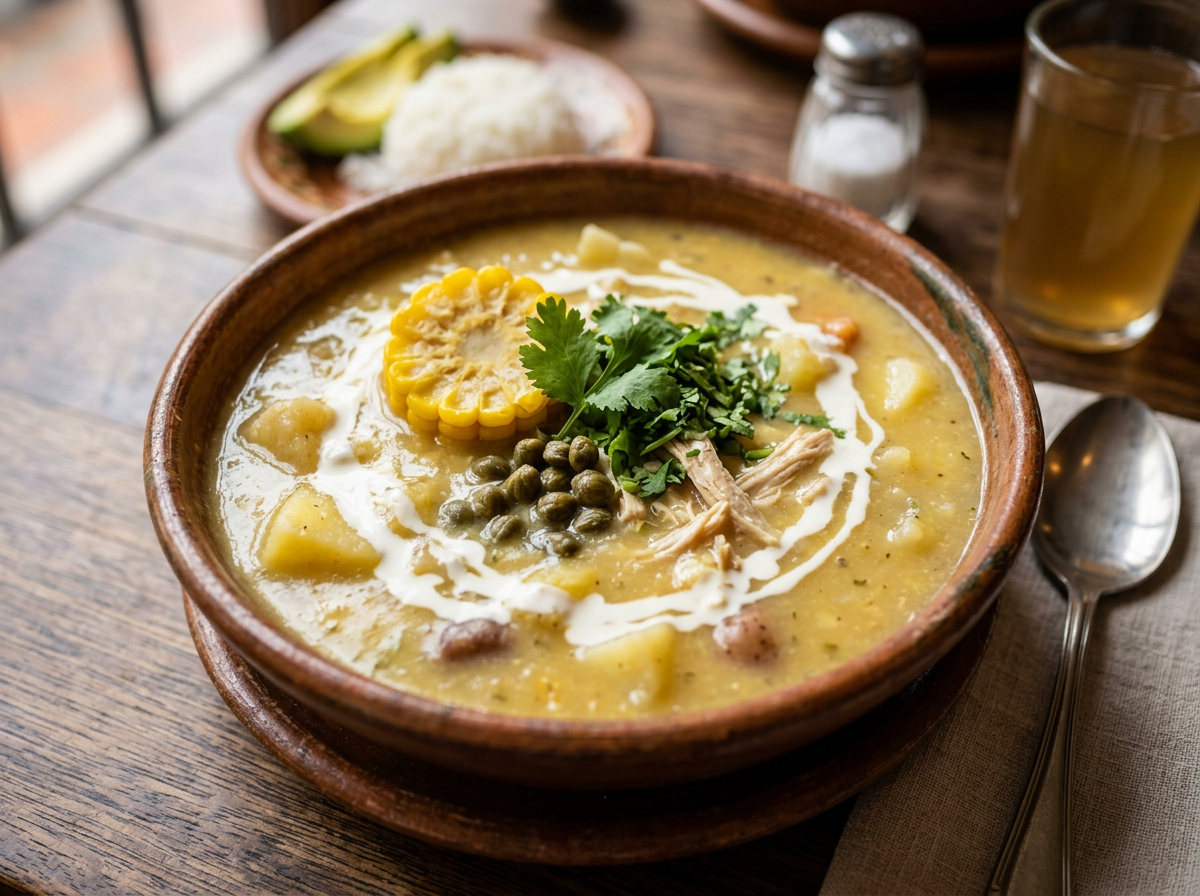 Colombian Ajiaco (Bogota Chicken & Potato Soup)