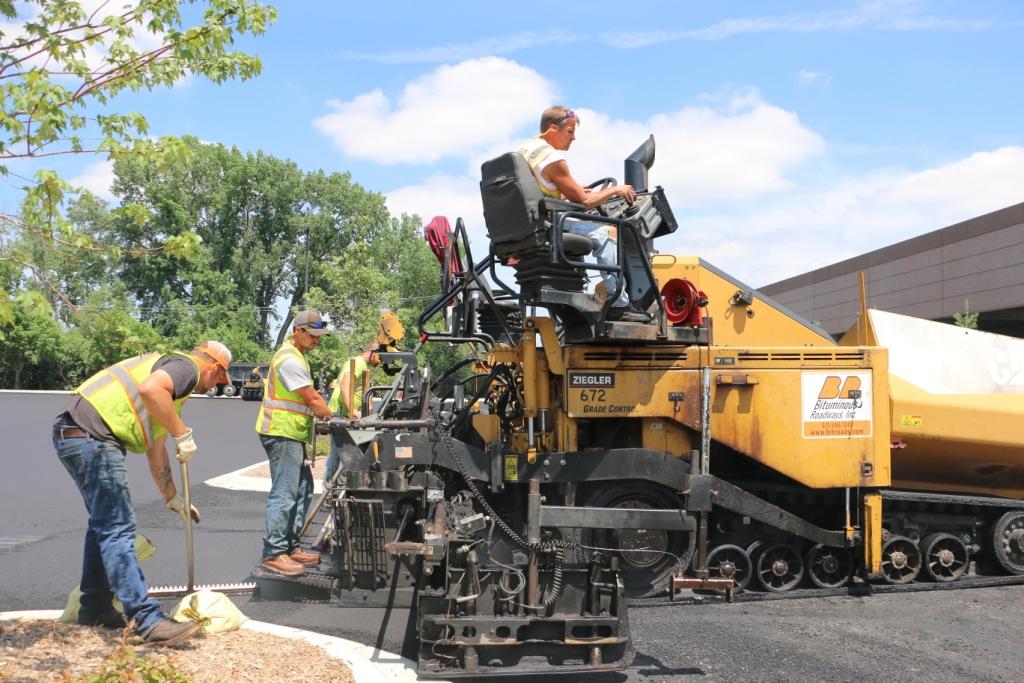 Professional crew at work