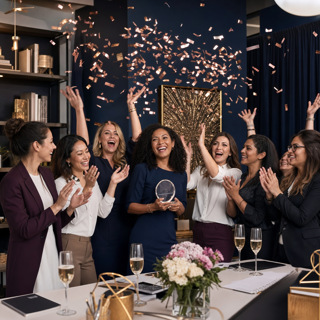 Celebrando conquistas profissionais