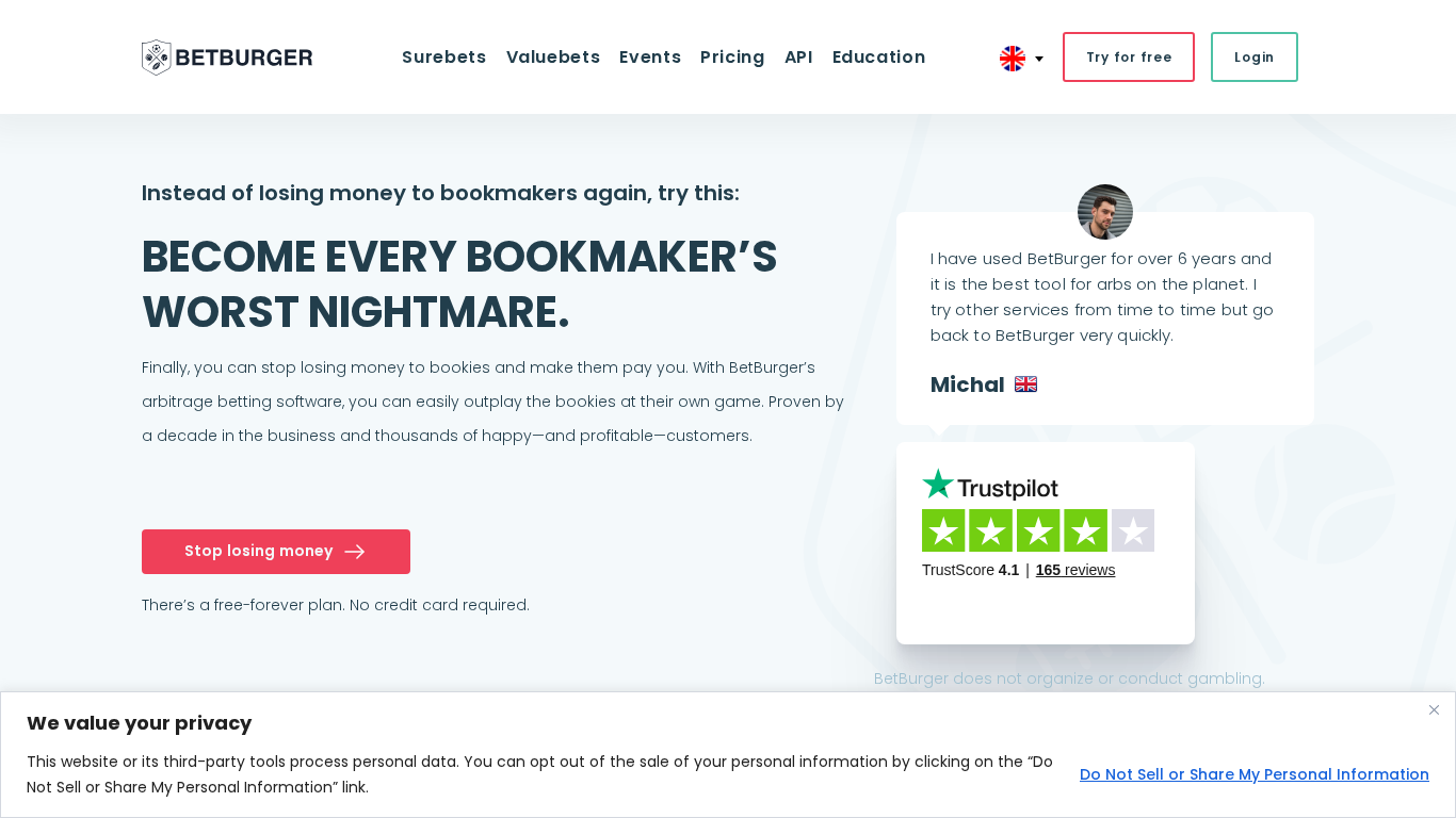 BetBurger screenshot