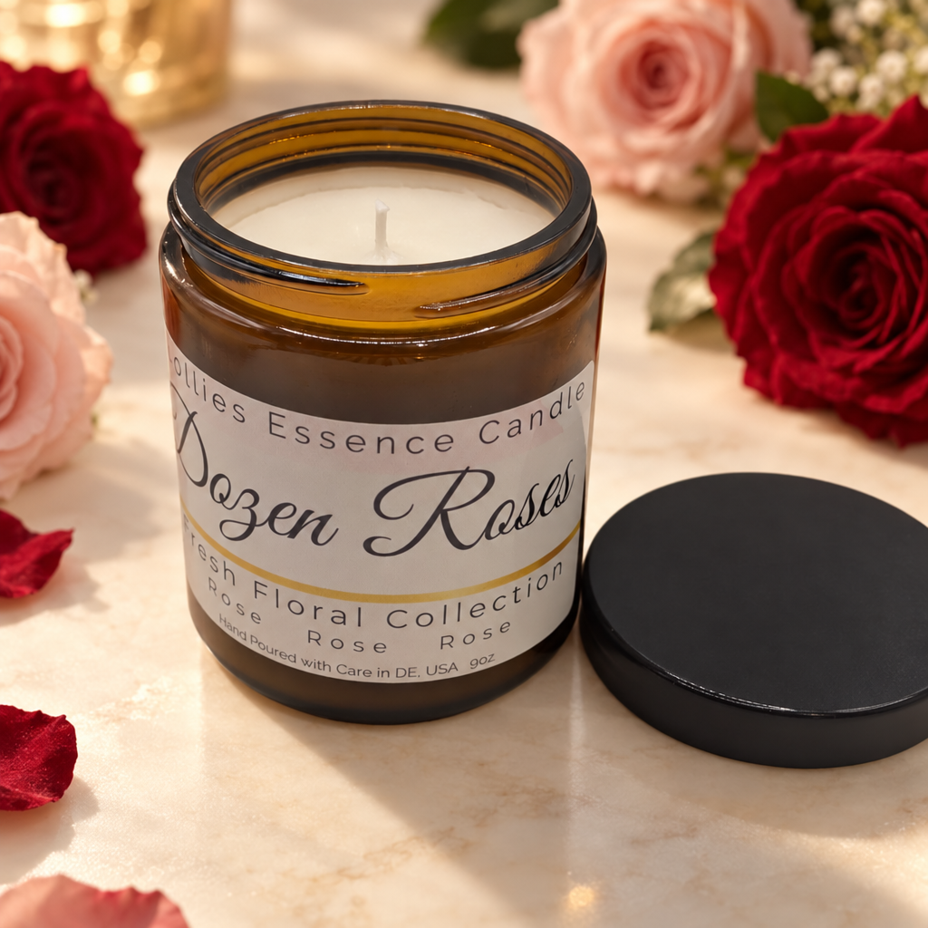 Dozen Roses Candle