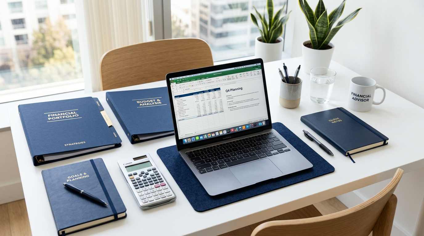 Financial planning workspace